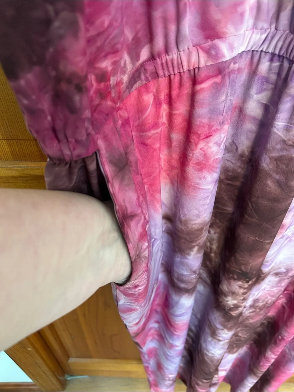 D&Co Pink Tie Dye Sleeveless Jumpsuit New 3X Cropped Wide Leg - Picture 5 of 11